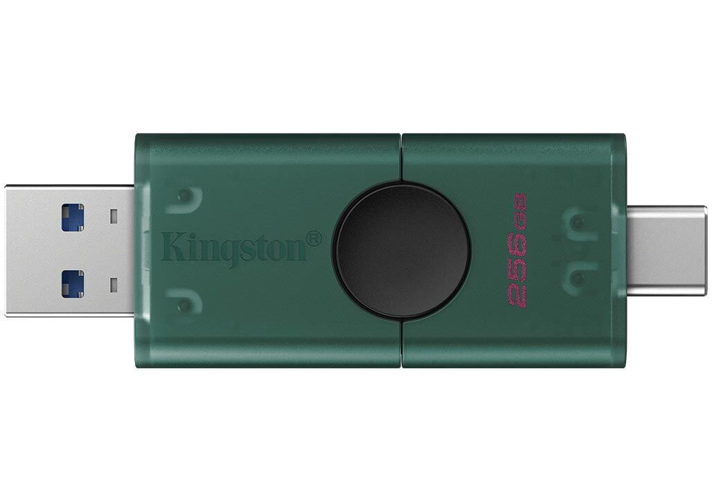 Kingston Datatraveler 256GB USB 2.0 Stick με σύνδεση USB-A & USB-C Πράσινο - Image 4