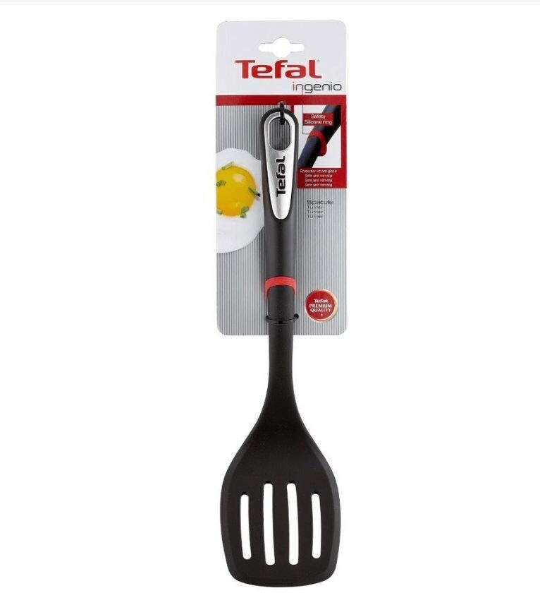 Tefal Ingenio Σπάτουλα Μαγειρικής Τρυπητή από Πλαστικό Μαύρη - Image 2