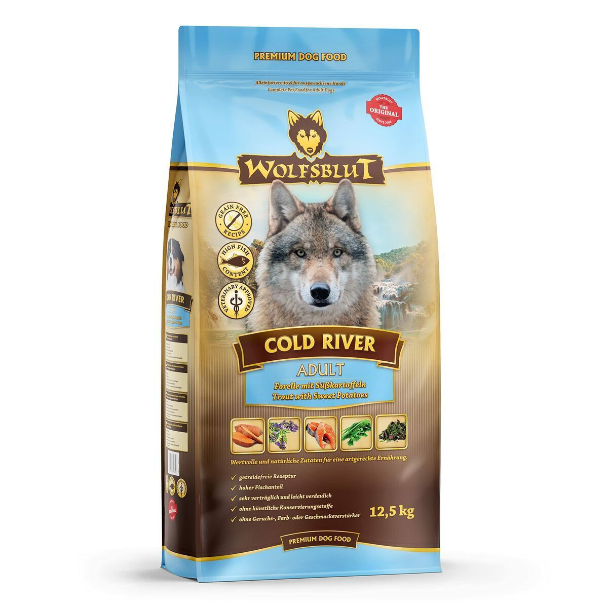 Wolfsblut 12.5kg Ξηρά Τροφή χωρίς Σιτηρά & Γλουτένη για Ενήλικους Σκύλους με Πέστροφα, Πατάτες και Ψάρια - Image 3