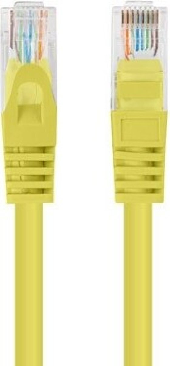 Lanberg U/UTP Cat.6 Καλώδιο Δικτύου Ethernet 0.25m Κίτρινο 1τμχ (PCU6-20CC-0025-Y) - Image 2