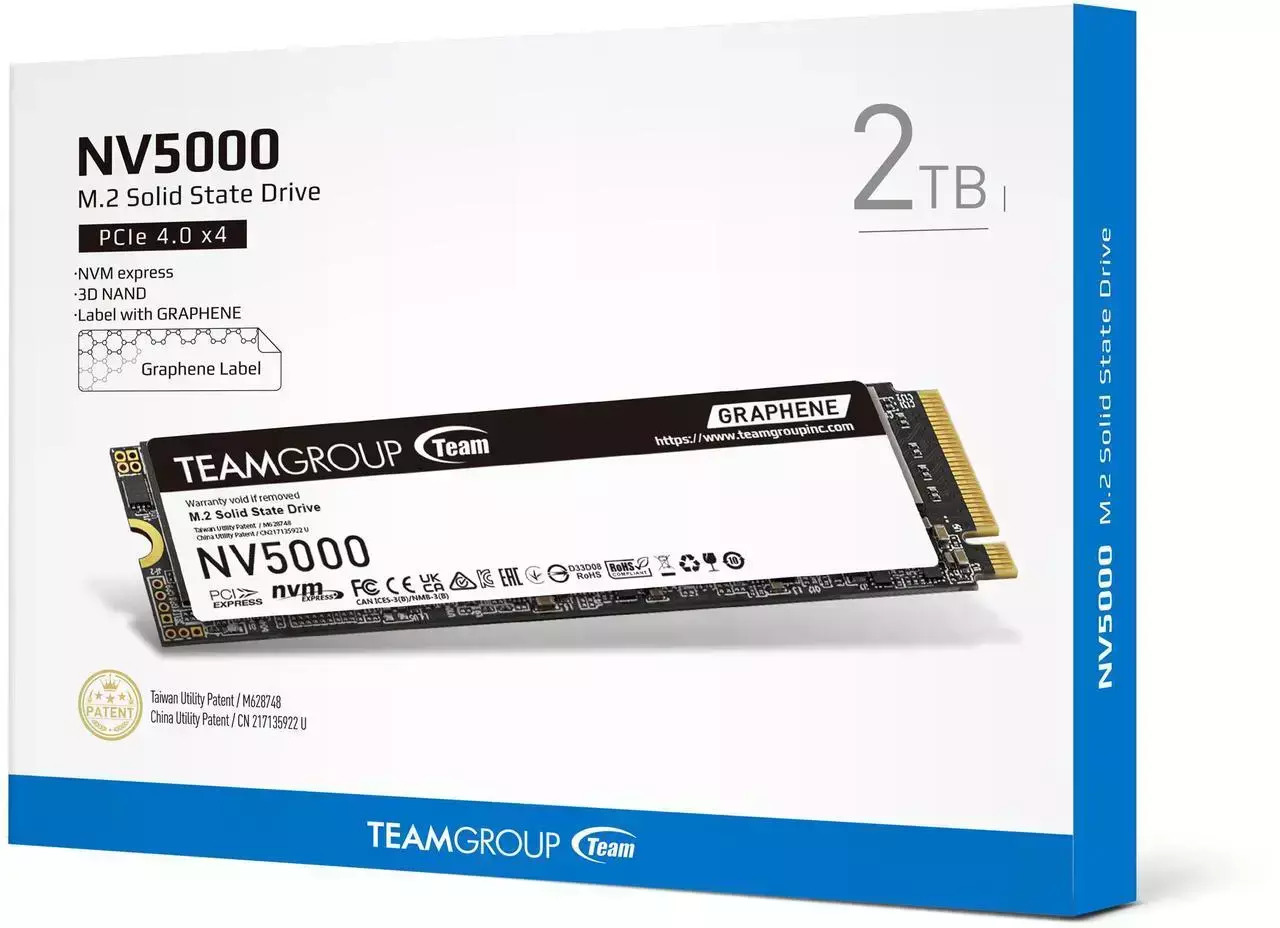 TeamGroup NV5000 SSD 2TB M.2 NVMe PCI Express 4.0 TM8FGM002T0C101 - Image 4