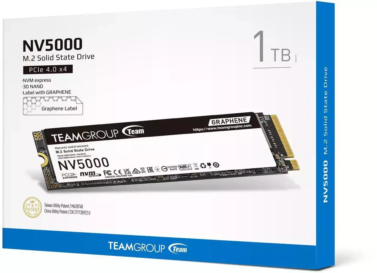 TeamGroup NV5000 SSD 1TB M.2 NVMe PCI Express 4.0 TM8FGM001T0C101 - Image 4