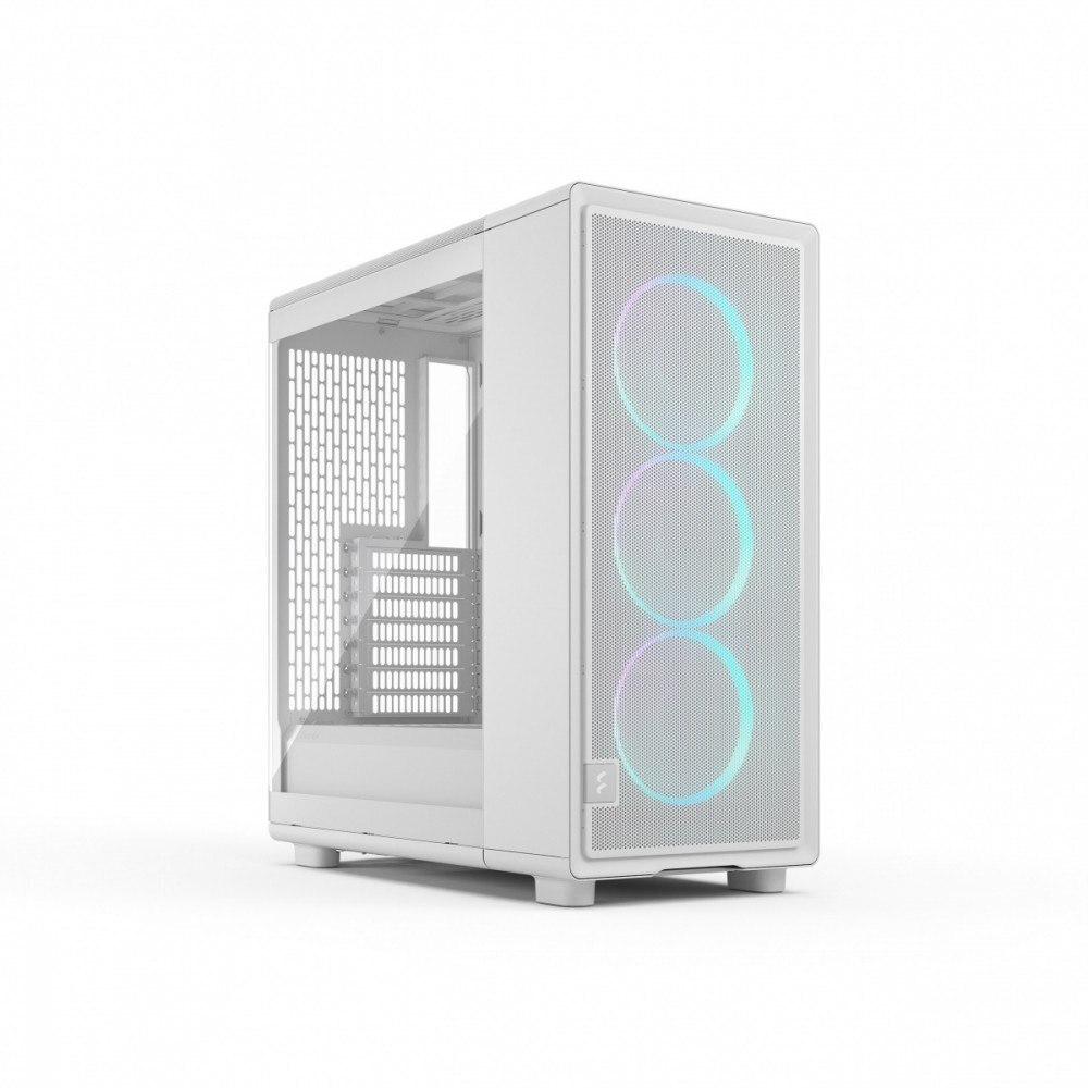 Fractal Design Epoch Midi Tower Κουτί Υπολογιστή με Πλαϊνό Παράθυρο White TG RGB Clear