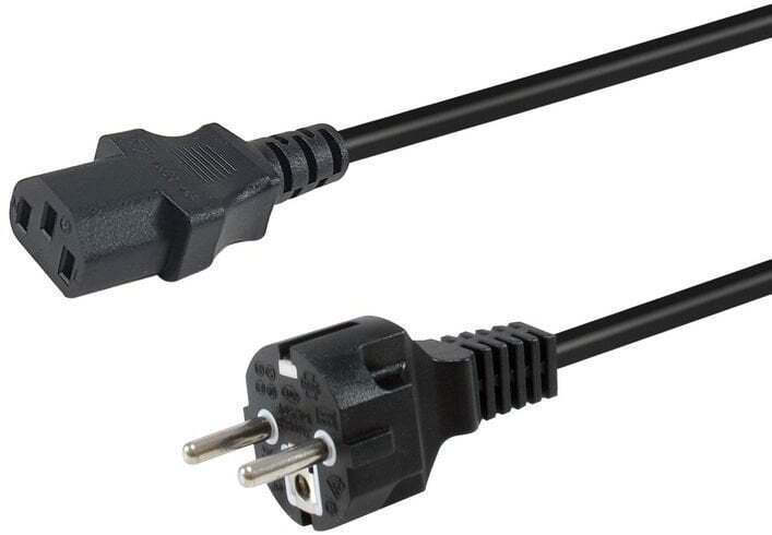 Equip IEC C13 - Schuko Cable 3m Μαύρο 112111