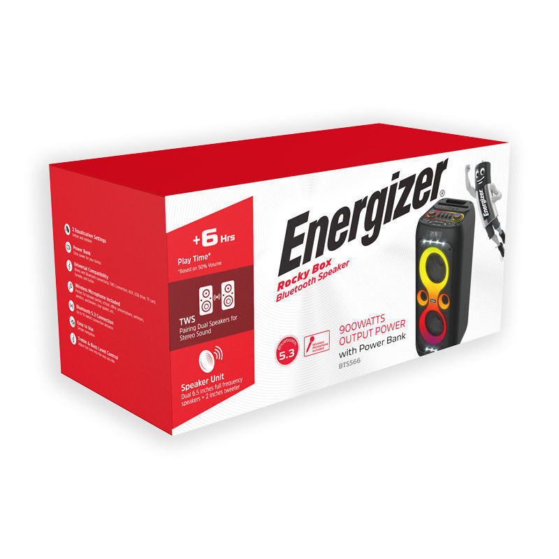 Energizer Ηχείο BTS566 σε Μαύρο Χρώμα - Image 4