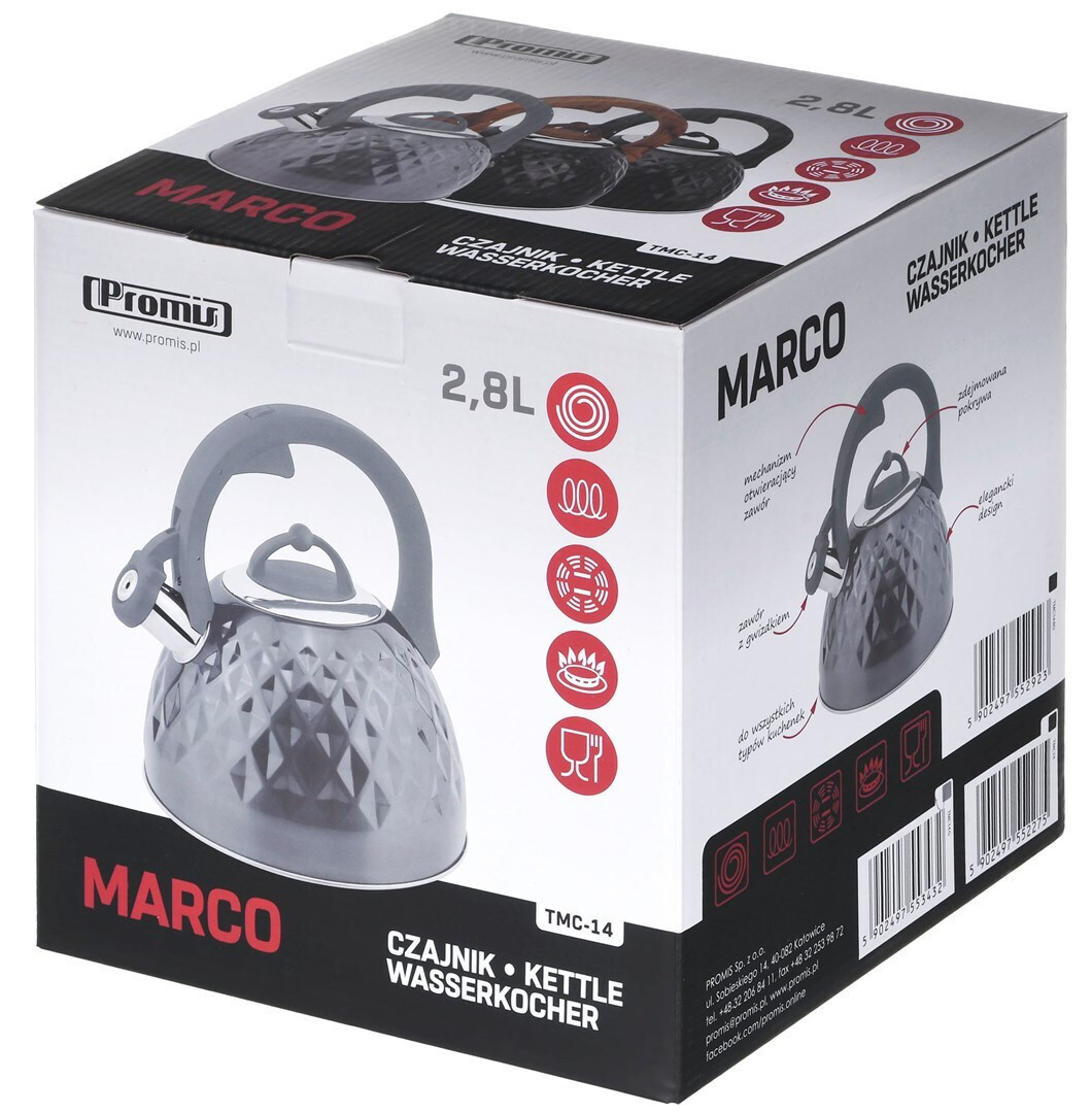 Promis Marco Τσαγιέρα σε Γκρι Χρώμα 2800ml - Image 9