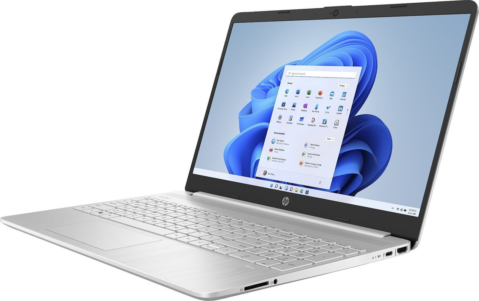 HP 15s-eq2289nw 15.6" FHD (Ryzen 3-5300U/16GB/1TB SSD/W11 Home) Natural Silver (US Keyboard) - Image 4