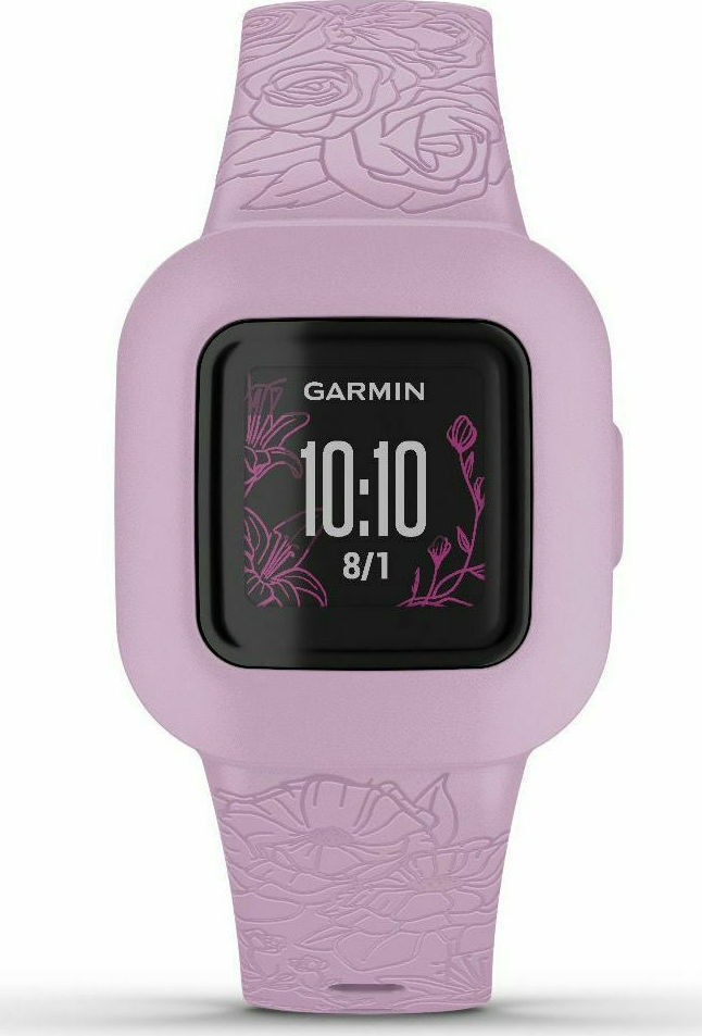 Garmin Παιδικό Smartwatch vivofit jr 3 με Λουράκι από Καουτσούκ/Πλαστικό Ροζ