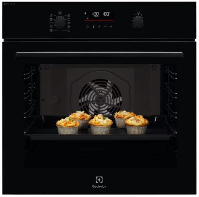 Electrolux Άνω Πάγκου Μαύρος SteamBake 600