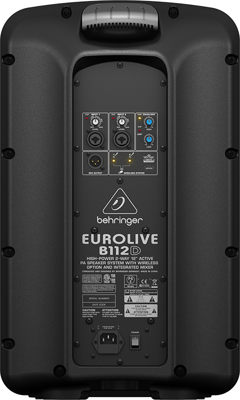 Behringer Αυτοενισχυόμενο Ηχείο PA B112D 1000W με Woofer 12" 34.2x27x56.8εκ. - Image 3