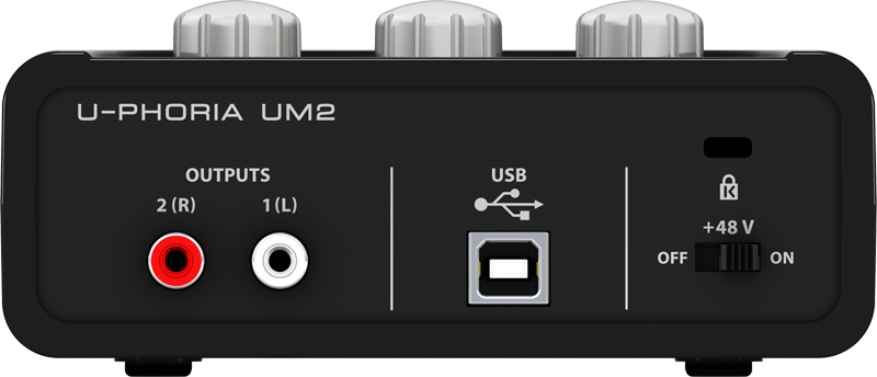 Behringer Εξωτερική Επαγγελματική Κάρτα Ήχου U-PHORIA UM2 Συνδεσιμότητα USB - Image 2