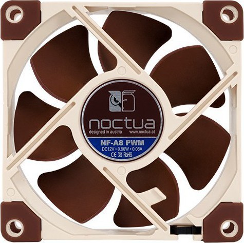 Noctua NF-A8 Case Fan 80mm με Σύνδεση 4-Pin PWM Καφέ - Image 4