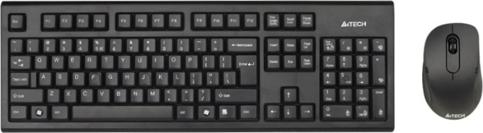 A4Tech Wireless Desktop Padless 7100n - Σετ με Ποντίκι Αγγλικό UK - Image 2