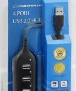 Alternative view of Esperanza EA116 USB 2.0 Hub 4 Θυρών με σύνδεση USB-A