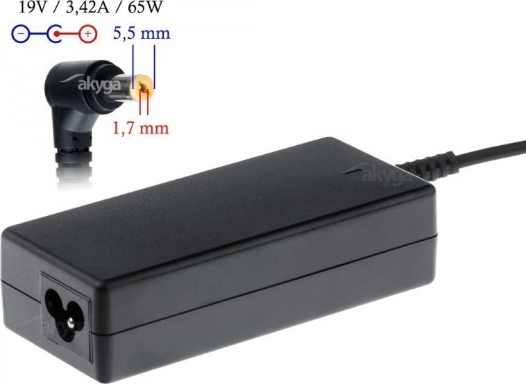 Akyga Φορτιστής Laptop 65W 19V 3.42A για Acer χωρίς Καλώδιο Τροφοδοσίας - Image 2