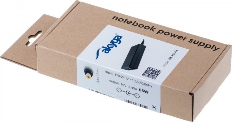 Akyga Φορτιστής Laptop 65W 19V 3.42A για Acer χωρίς Καλώδιο Τροφοδοσίας - Image 4