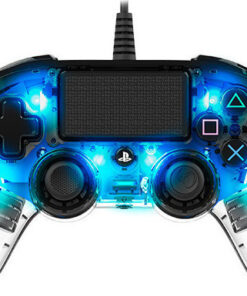 Nacon Wired Illuminated Compact Controller για PS4 Crystal Blue