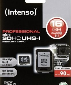 Alternative view of Intenso Professional microSDHC 16GB Class 10 U1 UHS-I με αντάπτορα