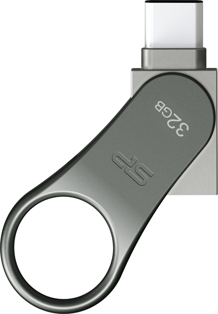 Silicon Power Mobile C80 32GB USB 3.0 USB-C Ασημί - Image 2