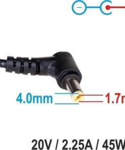 Alternative view of Akyga Φορτιστής Laptop 45W 20V 2.25A για Lenovo χωρίς Καλώδιο Τροφοδοσίας