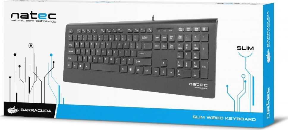 Natec Barracuda Slim Αγγλικό US - Image 2