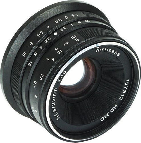 7artisans Crop Φωτογραφικός Φακός Photoelectric 25mm f/1.8 Σταθερός για Fujifilm X Mount Μαύρος