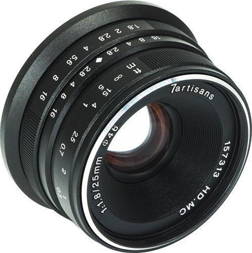 7artisans Crop Φωτογραφικός Φακός Photoelectric 25mm f/1.8 Σταθερός για Micro Four Thirds (MFT) Mount Μαύρος