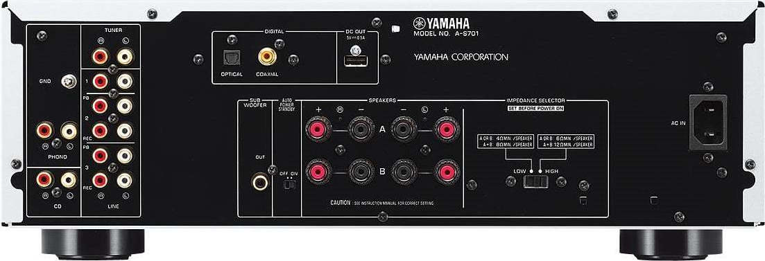Yamaha A-S701 Ολοκληρωμένος Ενισχυτής Hi-Fi Stereo 160W/4Ω 100W/8Ω S000.30903 Μαύρος - Image 2