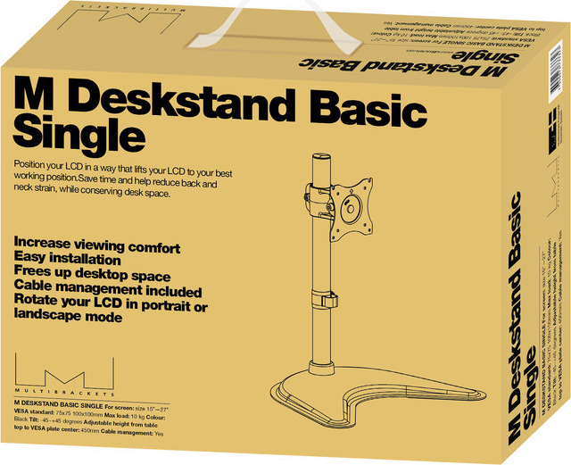 Multibrackets M Deskstand Basic Single Επιτραπέζια Βάση Οθόνης έως 27" - Image 18
