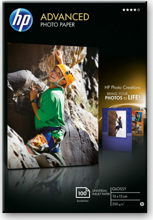 HP Advanced Glossy Φωτογραφικό Χαρτί A6 (10x15) 250gr/m² για Εκτυπωτές Inkjet