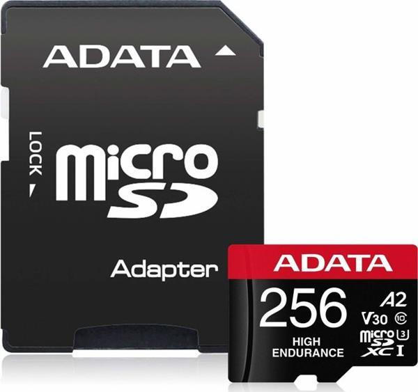 Adata High Endurance microSDXC 256GB Class 10 U3 V30 A2 UHS-I - Image 2