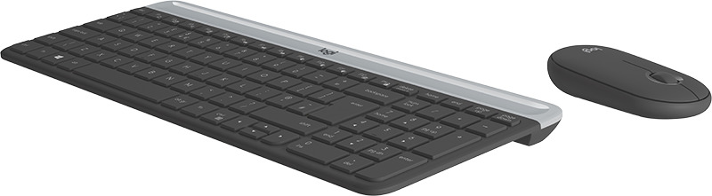 Logitech MK470 Ασύρματο Σετ Πληκτρολόγιο & Ποντίκι Αγγλικό US Γκρι - Image 2