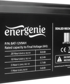 Energenie με Χωρητικότητα 9Ah και Τάση 12V BAT-12V9AH 1τμχ