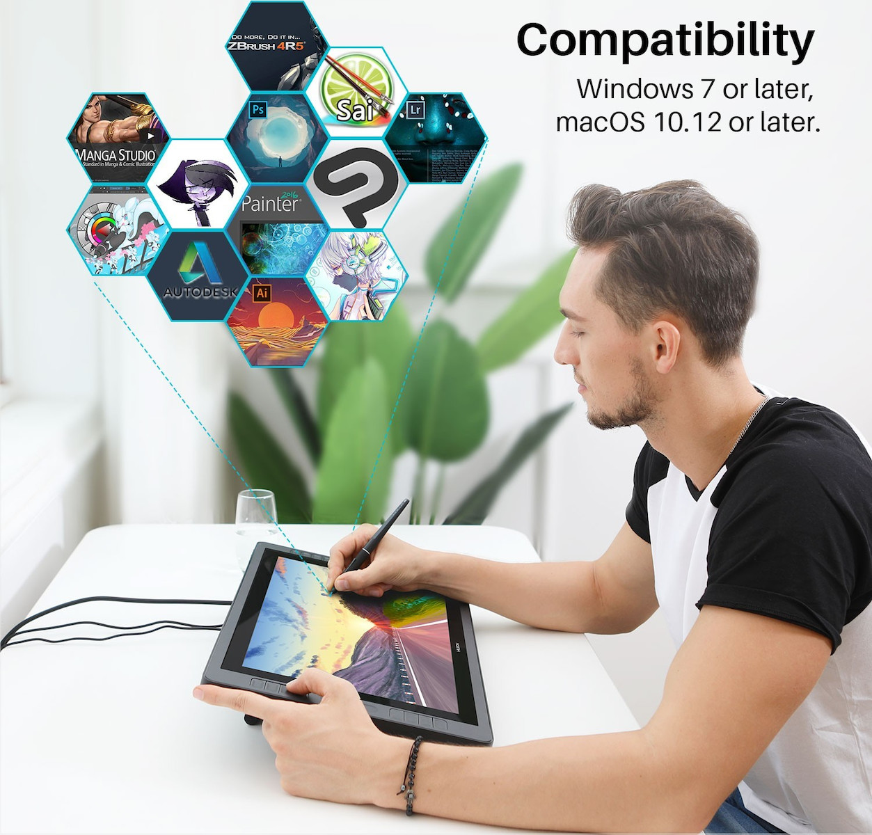 Huion Kamvas Pro 20 Γραφίδα Σχεδίασης με Όθονη FHD 19.5" - Image 10