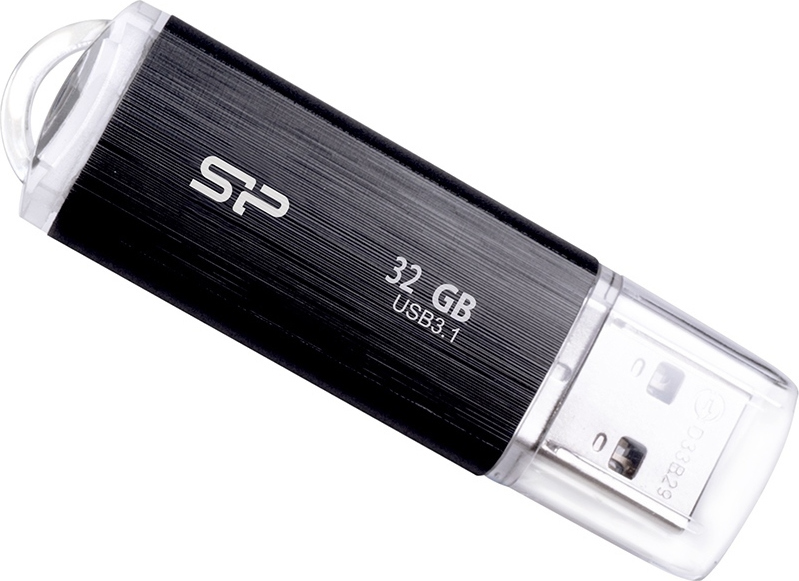 Silicon Power Blaze B02 32GB USB 3.1 Stick Μαύρο - Image 2