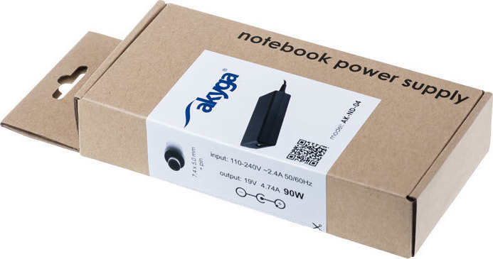 Akyga Φορτιστής Laptop 90W 19.0V 4.7A για HP χωρίς Καλώδιο Τροφοδοσίας - Image 2