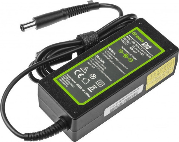 Green Cell Φορτιστής Laptop 65W 18.5V 3.5A για Compaq με Αποσπώμενο Καλώδιο Τροφοδοσίας