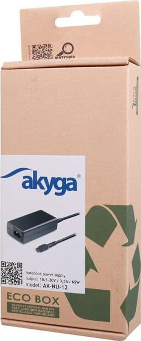 Akyga Universal Φορτιστής Laptop 65W 20V 3.5A χωρίς Καλώδιο Τροφοδοσίας με σετ βυσμάτων - Image 3
