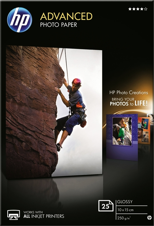 HP Advanced Glossy Φωτογραφικό Χαρτί A6 (10x15) 250gr/m² για Εκτυπωτές Inkjet