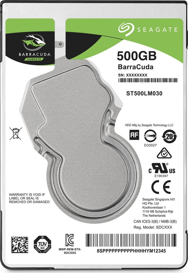 Seagate Barracuda 500GB HDD Σκληρός Δίσκος 2.5" SATA III 5400rpm με 128MB Cache για PS4 / Desktop / Laptop ST500LM030