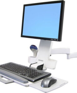 Ergotron 200 Series Επιτοίχια Βάση Οθόνης έως 24" με Βραχίονα Λευκή