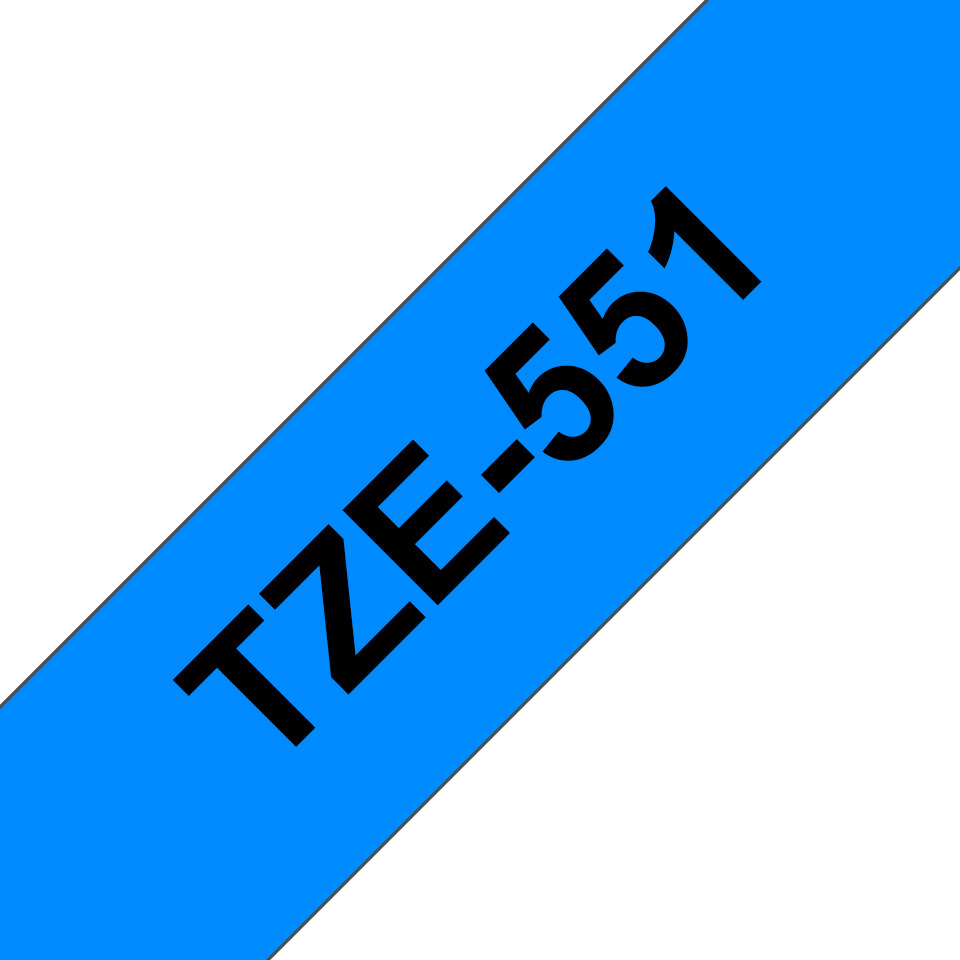Brother TZE-551 Ταινία Ετικετογράφου 8m x 24mm σε Μπλε Χρώμα - Image 4