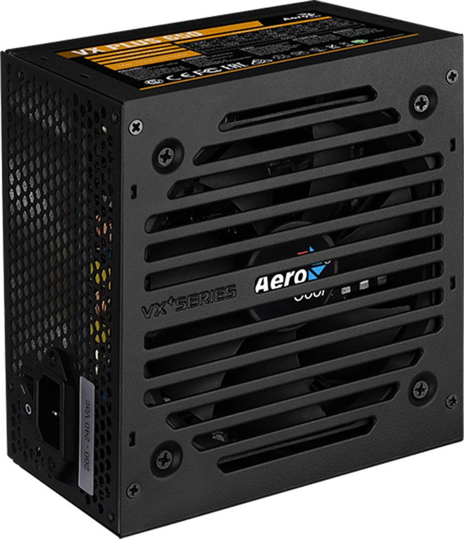 Aerocool VX Plus 650W Μαύρο Τροφοδοτικό Υπολογιστή Full Wired