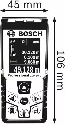 Bosch Μέτρο Laser GLM 50C Professional με Δυνατότητα Μέτρησης έως 50m - Image 2
