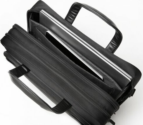 Kensington Contour 2.0 Briefcase Τσάντα Ώμου / Χειρός 15.6" Μαύρη - Image 5
