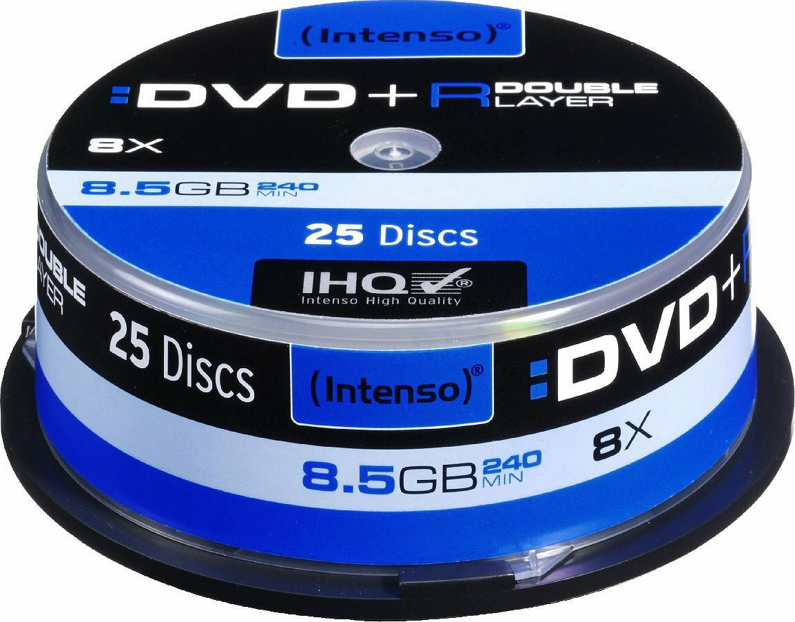 Intenso Εγγράψιμα DVD+R 8x Dual Layer 8.5GB Cake Box 25τμχ - Image 2