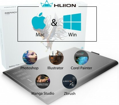 Huion H1060p Γραφίδα Σχεδίασης χωρίς Οθόνη 6.25" - Image 6