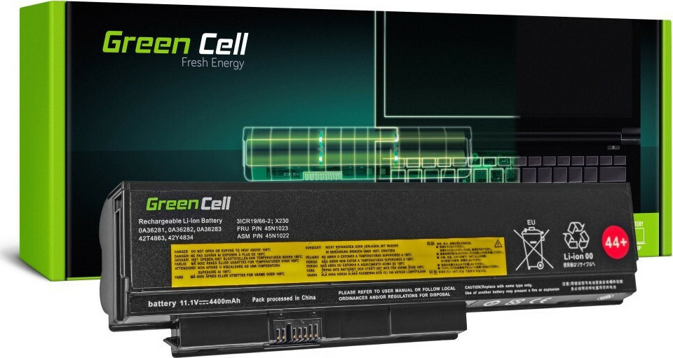 Green Cell Συμβατή Μπαταρία για Lenovo ThinkPad X220/X230 με 4400mAh - Image 2