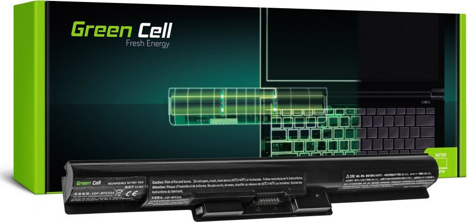 Green Cell Συμβατή Μπαταρία για Sony Vaio Fit 15E/Fit 14E με 2200mAh - Image 2