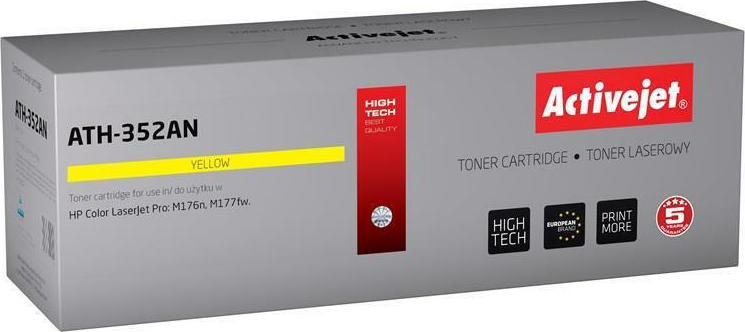 Active Jet Συμβατό Toner για Laser Εκτυπωτή HP 130A CF352A 1100 Σελίδων Κίτρινο